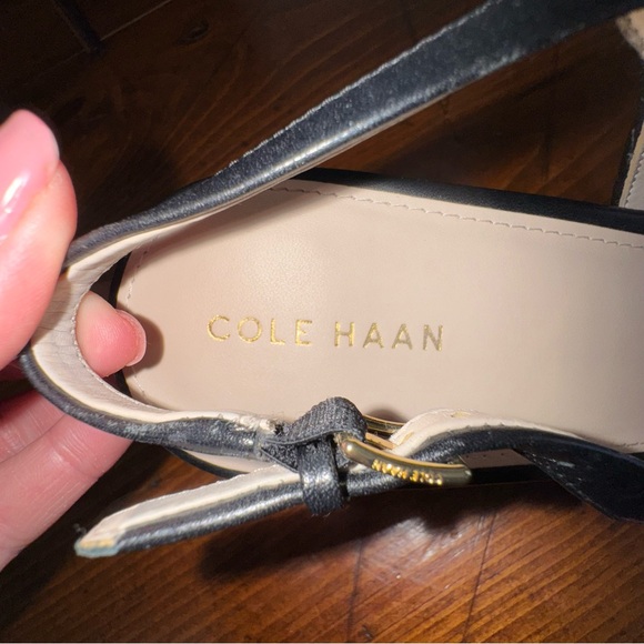 Cole Haan Maya Black Slingback Heels. Size 10 - Picture 11 of 13